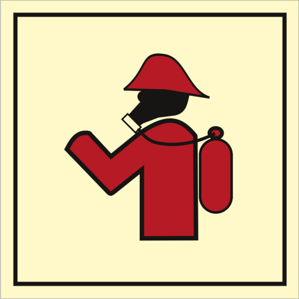 Fire control sign - Breathing apparatus 