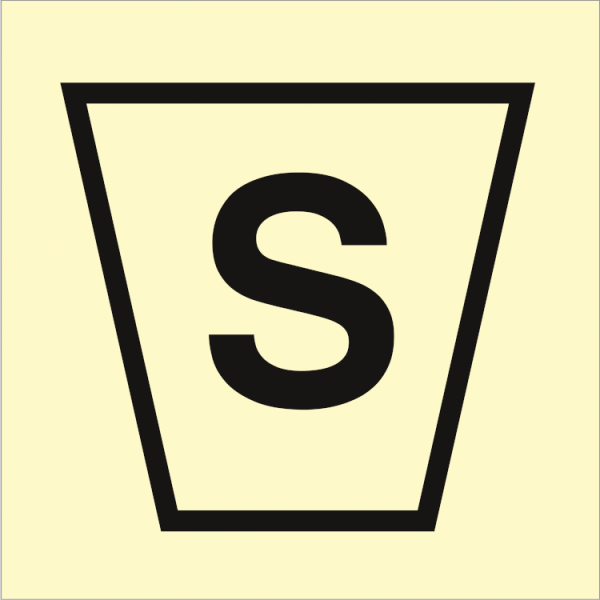 Fire control sign - Sand box w/spade 