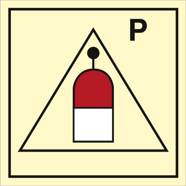 Fire control sign - Remote release station for Powder 