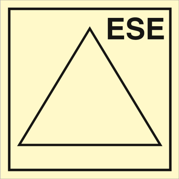 Fire control sign - Emergency stop system ESE 