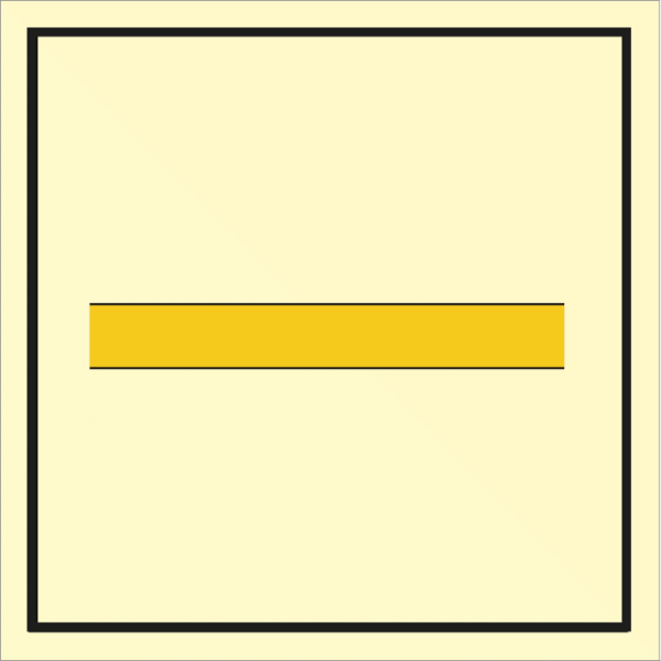 Fire control sign - B class division 