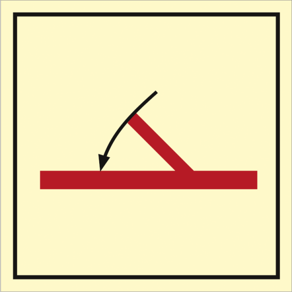 Fire control sign - A class self closing fire door