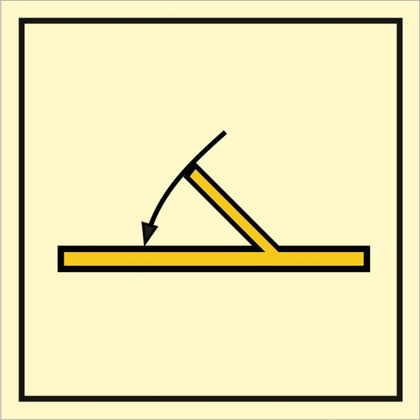 Fire control sign - B class self closing fire door