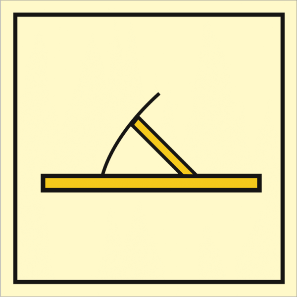 Fire control sign - B class fire door 