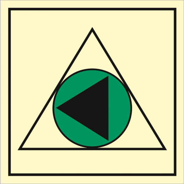 Fire control sign - Remote control for bilge pump 