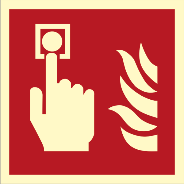 Fire control sign - Manually operated call point 