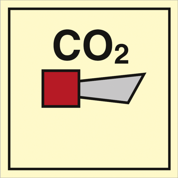 Fire control sign - CO2 horn 