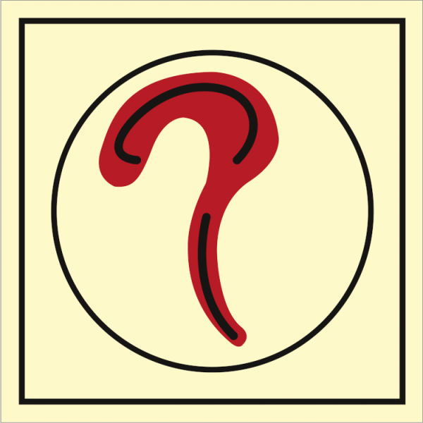 Fire control sign - Smoke detector 