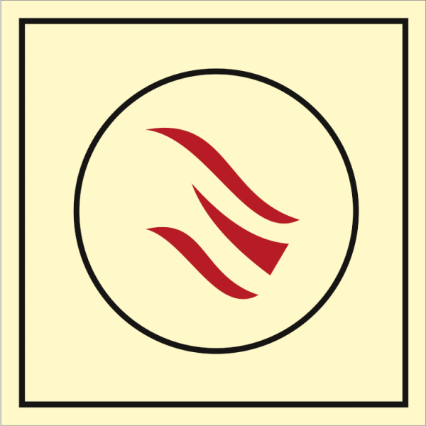 Fire control sign - Flame detector 