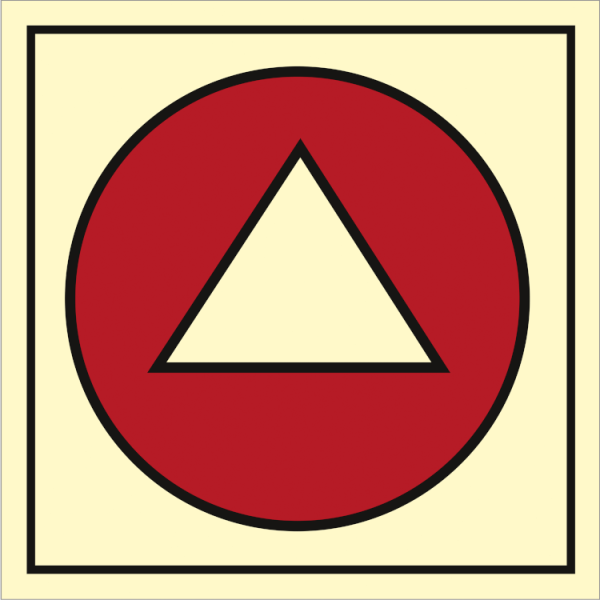 Fire control sign - Gas detector 