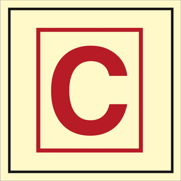 Fire control sign - Control station 