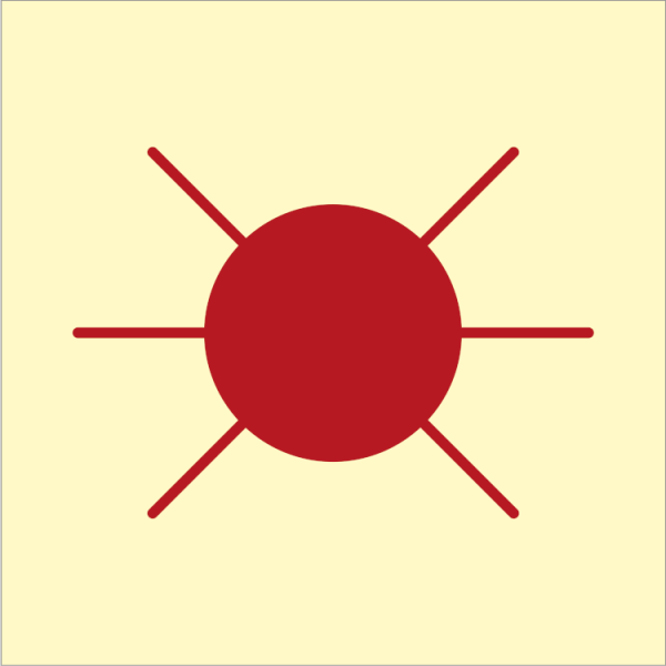 Fire control sign - Embarkation light 