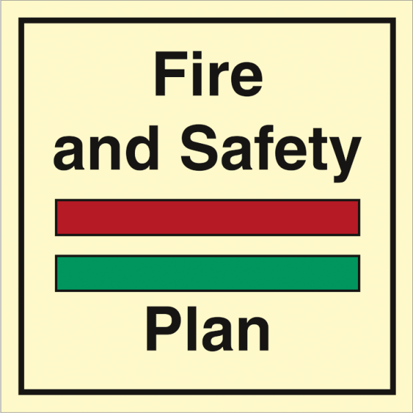 Fire control sign - Fire and safety plan