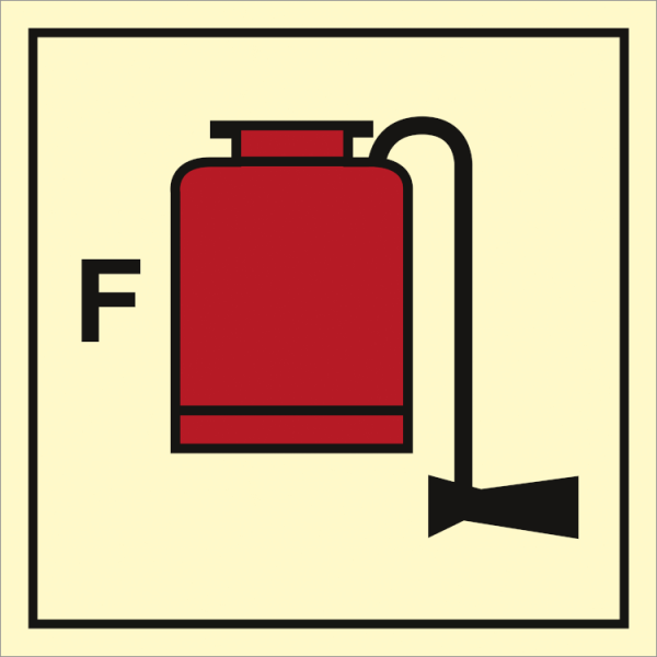Fire control sign - Portable foam applicator 
