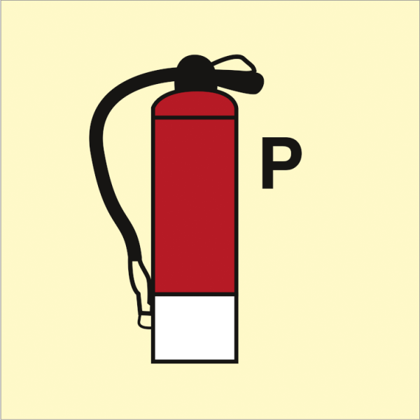 Fire control sign - Fire Extinguisher Powder