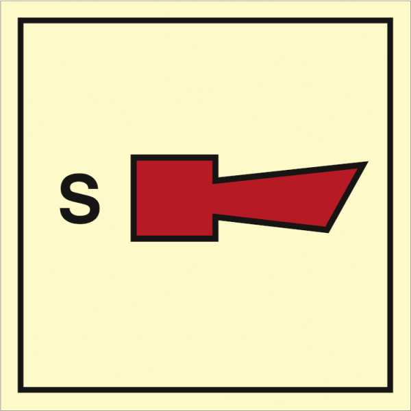 Fire control sign - Sprinkler horn 