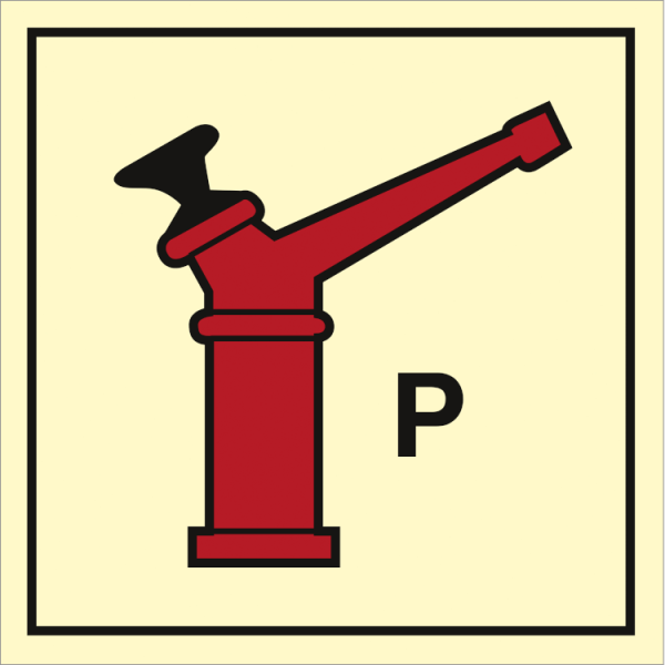 Fire control sign - Powder monitor (gun) 