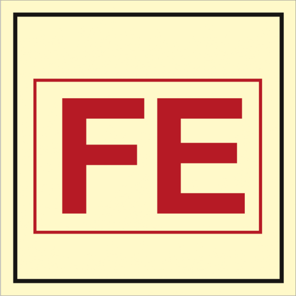 Fire control sign - CO2/ nitrogen bulk installation 