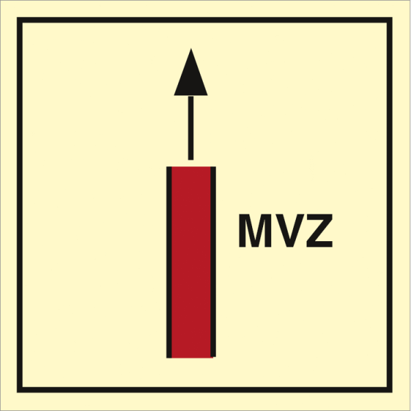 Fire control sign - Main vertical zone 