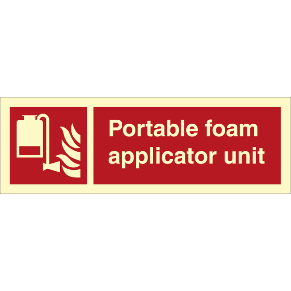 Fire sign - Portable foam applicator unit