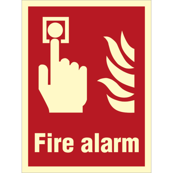 Fire sign - In case of fire