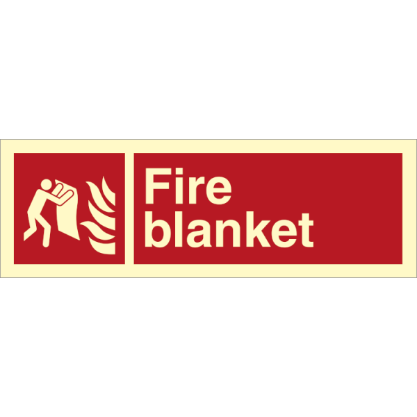 Fire sign - Fire blanket 