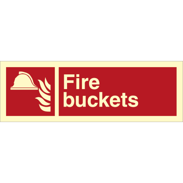Fire sign - Fire buckets 