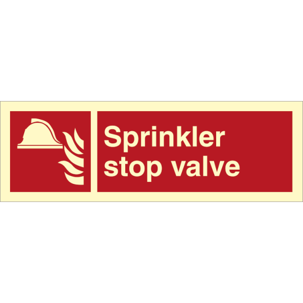 Fire sign - Sprinkler stop wave 