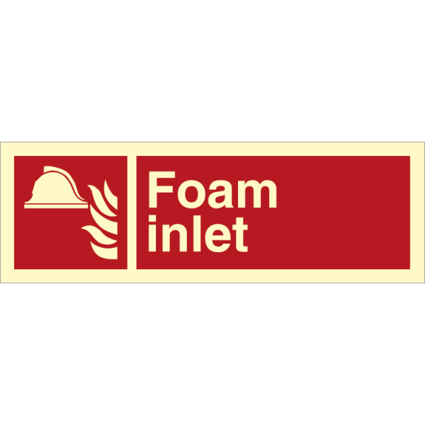 Fire sign - Foam Inlet 