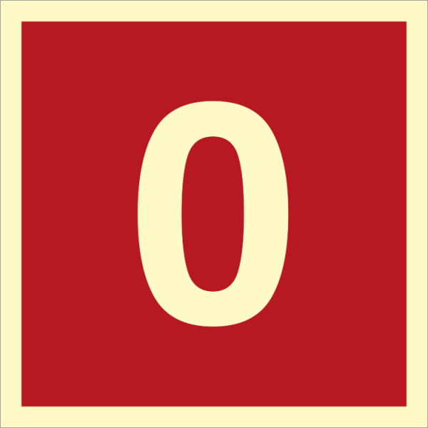 Fire sign - Number 0 