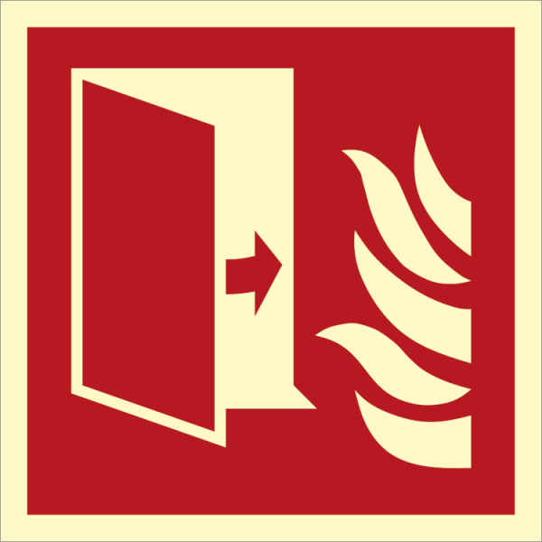 Fire sign - Fire protection door