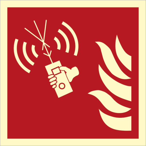 Fire sign - Fire fighters radio