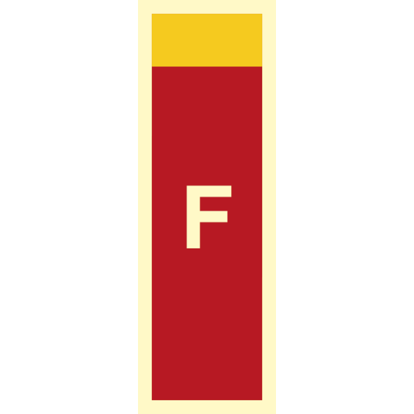Fire sign - Supplementary sign foam