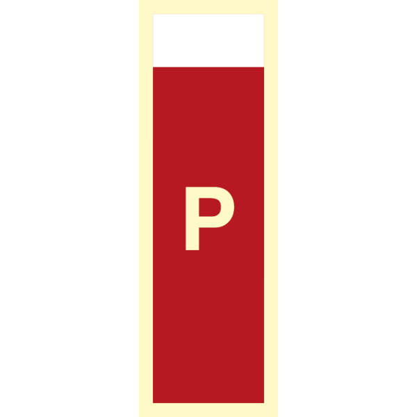 Fire sign - Supplementary sign powder