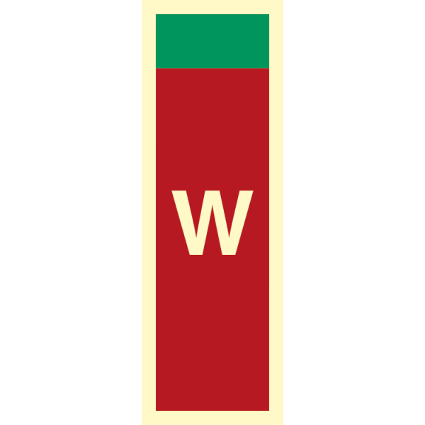 Fire sign - Supplementary sign water