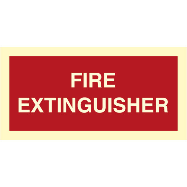 Fire sign - Suppl. sign fire extinguisher