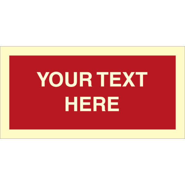 Fire sign - Supplementary custom sign