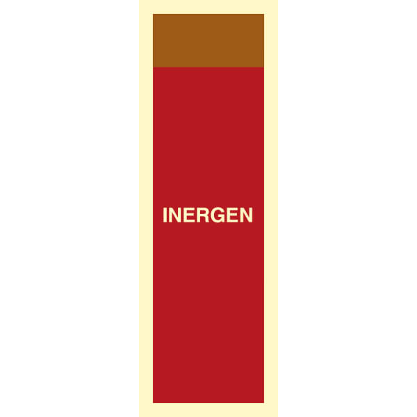 Fire sign - Supplementary sign Inergen