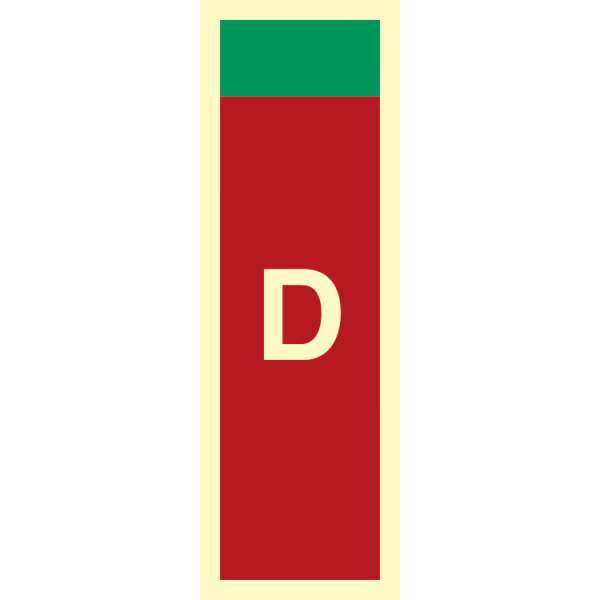 Fire sign - Supplementary sign D