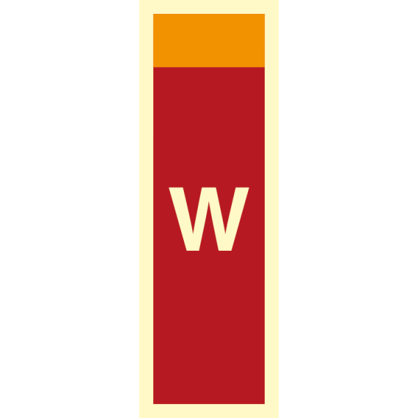 Fire sign - Supplementary sign W