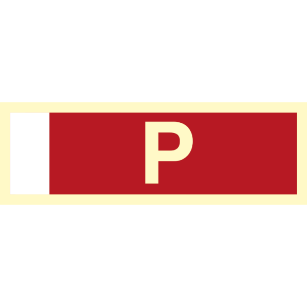 Fire sign - Supplementary sign Powder