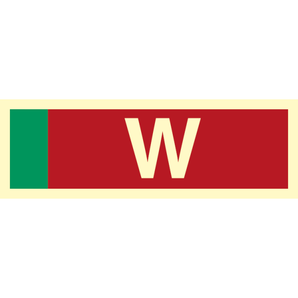 Fire sign - Supplementary sign Water