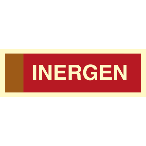 Fire sign - Supplementary sign Inergen