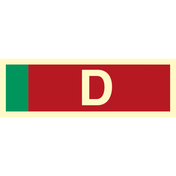 Fire sign - Supplementary sign D