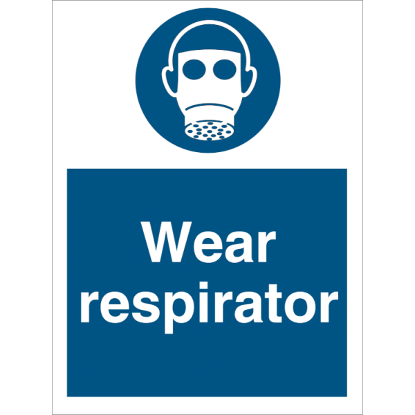 Mandatory sign - Wear respirator 