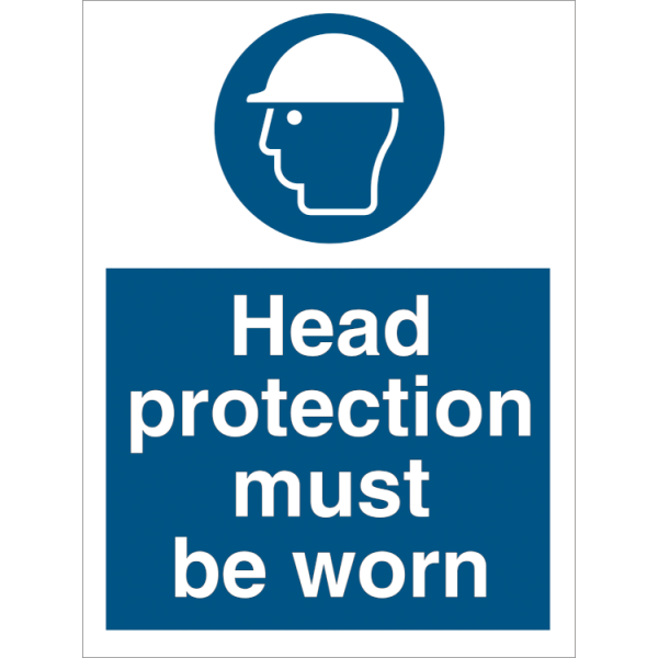 Mandatory sign - Head protection must be worn 