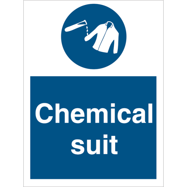 Mandatory sign - Chemical suit 