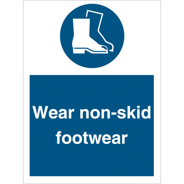 Mandatory sign - Wear non-skid footwear 