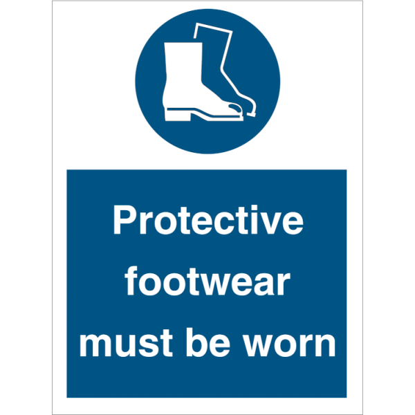 Mandatory sign - Protective footwear must be worn 