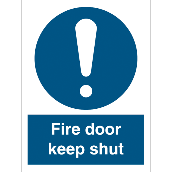 Mandatory sign - Fire door keep shut 